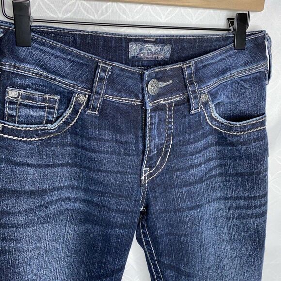 Silver Suki Surplus Boot Leg Jeans Womens Size 27 - Picture 3 of 8